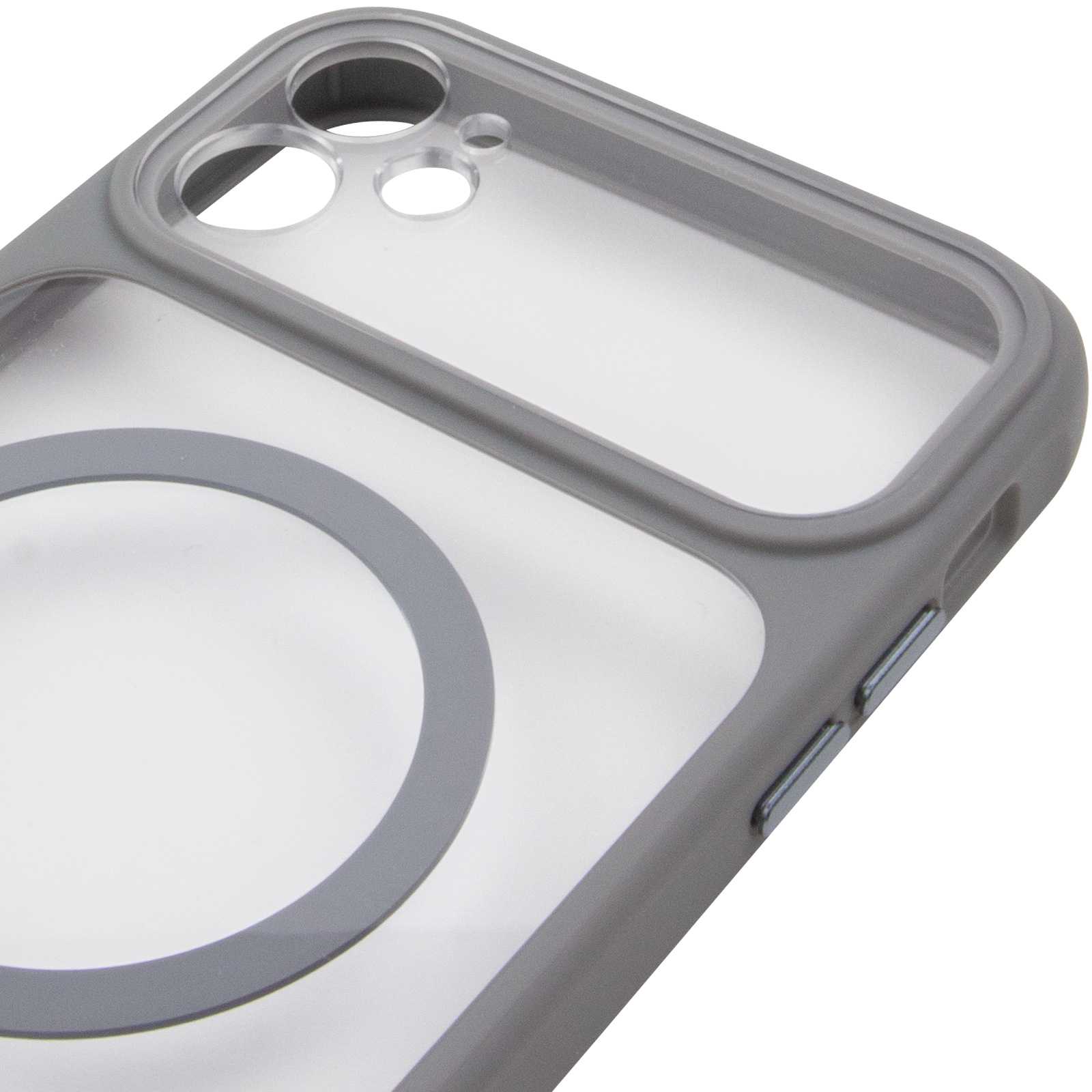 Чехол TPU+PC GETMAN Moon Clear with MagSafe для Apple iPhone 11 (6.1"), Grey 3, TPU+PC, купить оптом с доставкой