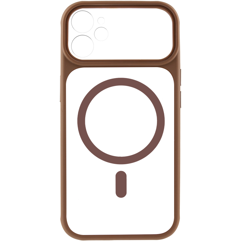 Чехол TPU+PC GETMAN Moon Clear with MagSafe для Apple iPhone 11 (6.1"), Brown 1, TPU+PC, купить оптом с доставкой