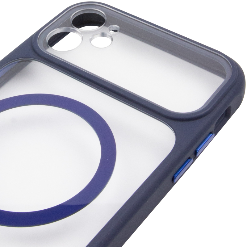 Чехол TPU+PC GETMAN Moon Clear with MagSafe для Apple iPhone 11 (6.1"), Blue 4, TPU+PC, купить оптом с доставкой