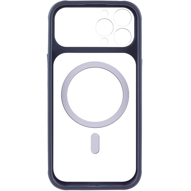 Чехол TPU+PC GETMAN Moon Clear with MagSafe для Apple iPhone 12 Pro Max (6.7"), Blue 2, TPU+PC, купить оптом с доставкой
