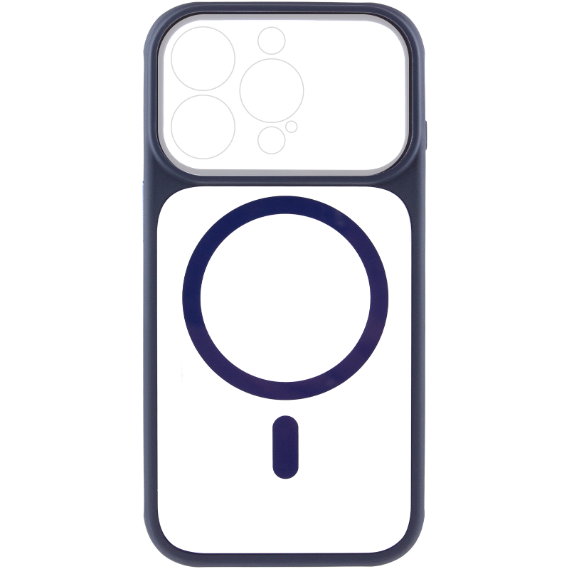Чехол TPU+PC GETMAN Moon Clear with MagSafe для Apple iPhone 13 Pro Max (6.7"), Blue 1, TPU+PC, купить оптом с доставкой