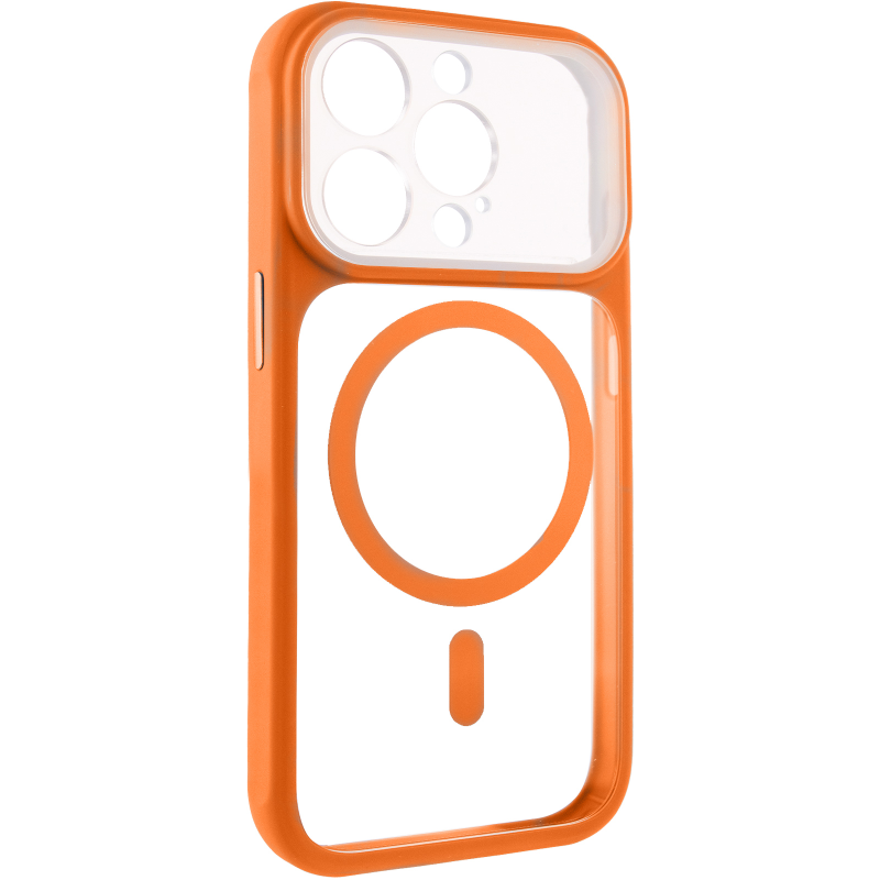 Чехол TPU+PC GETMAN Moon Clear with MagSafe для Apple iPhone 13 Pro (6.1"), Orange, TPU+PC, купить оптом с доставкой