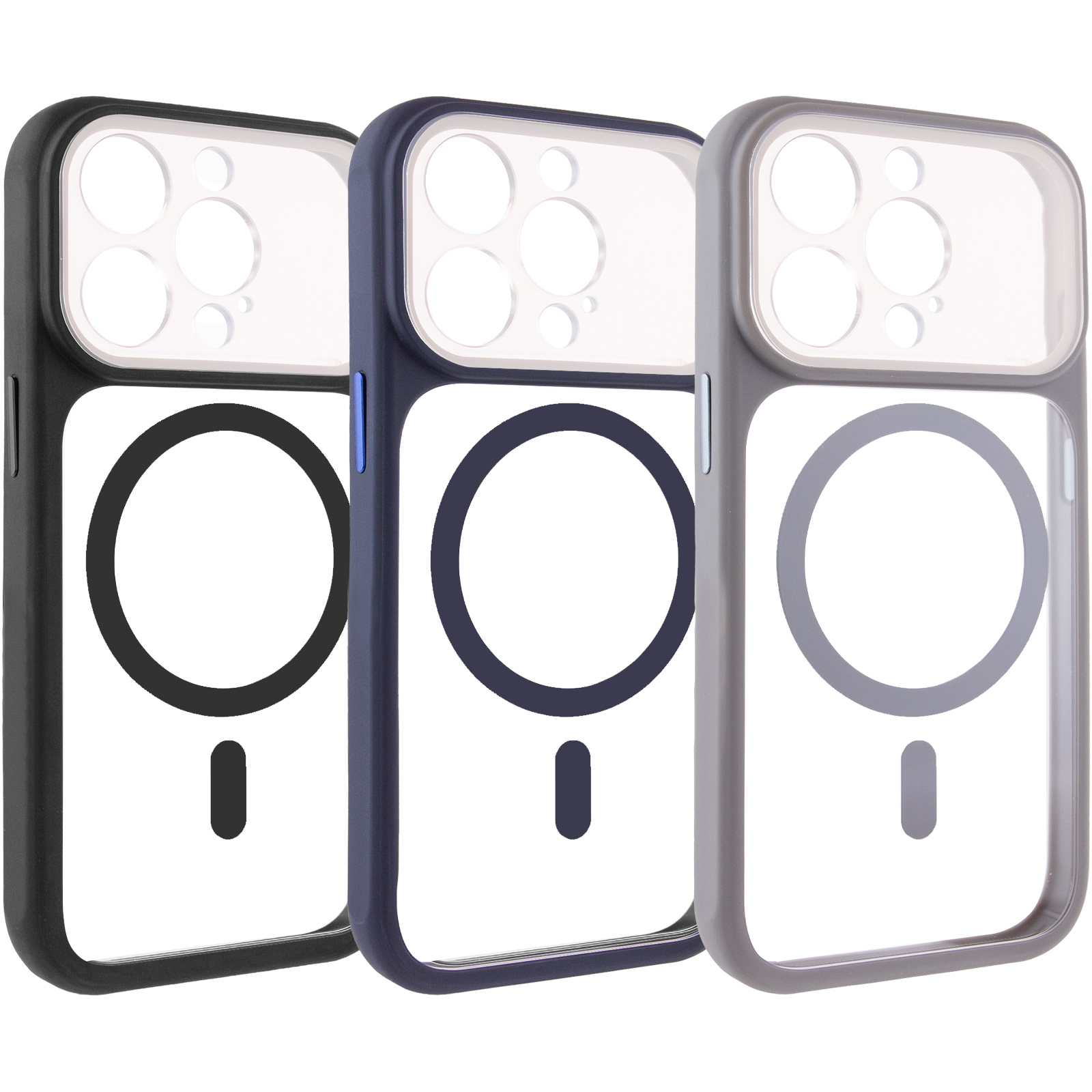 Чехол TPU+PC GETMAN Moon Clear with MagSafe для Apple iPhone 13 Pro (6.1"), TPU+PC, купить оптом с доставкой