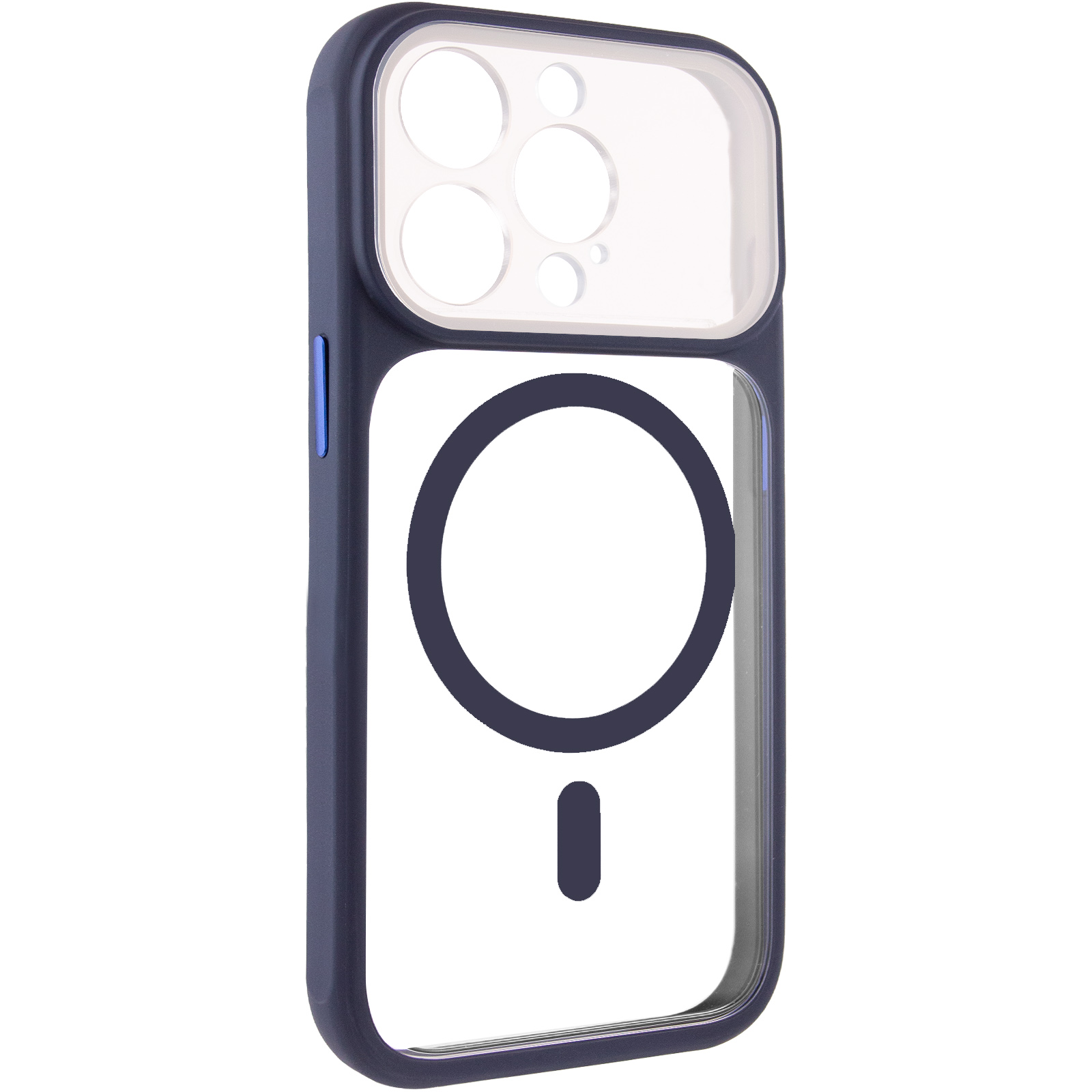 Чехол TPU+PC GETMAN Moon Clear with MagSafe для Apple iPhone 13 Pro (6.1"), Blue, TPU+PC, купить оптом с доставкой