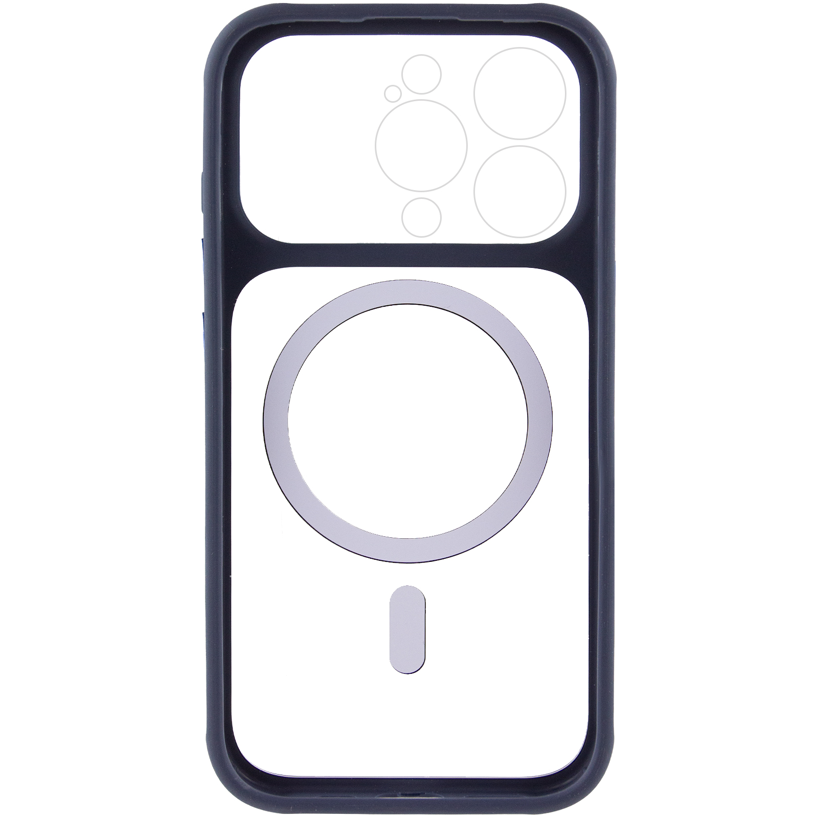 Чехол TPU+PC GETMAN Moon Clear with MagSafe для Apple iPhone 13 Pro (6.1"), Blue 2, TPU+PC, купить оптом с доставкой