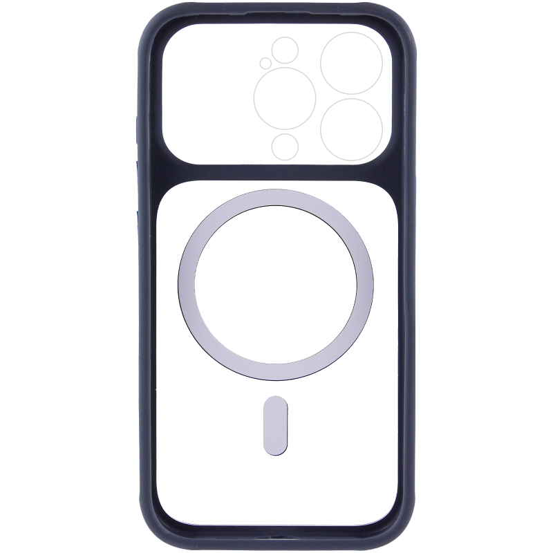 Чехол TPU+PC GETMAN Moon Clear with MagSafe для Apple iPhone 14 Pro (6.1"), Blue 2, TPU+PC, купить оптом с доставкой