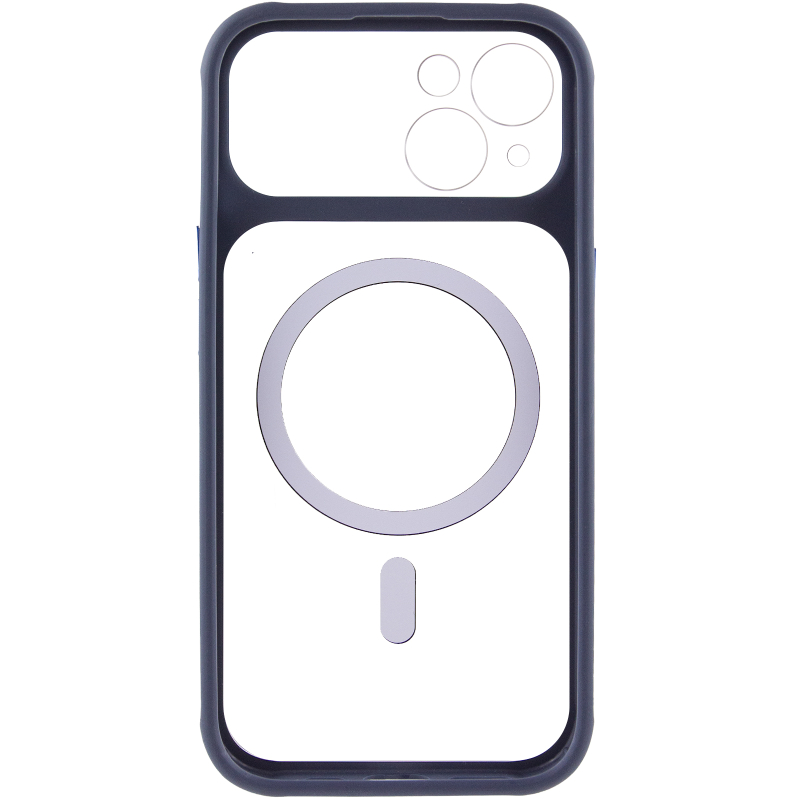 Чехол TPU+PC GETMAN Moon Clear with MagSafe для Apple iPhone 14 (6.1) на картинке №3