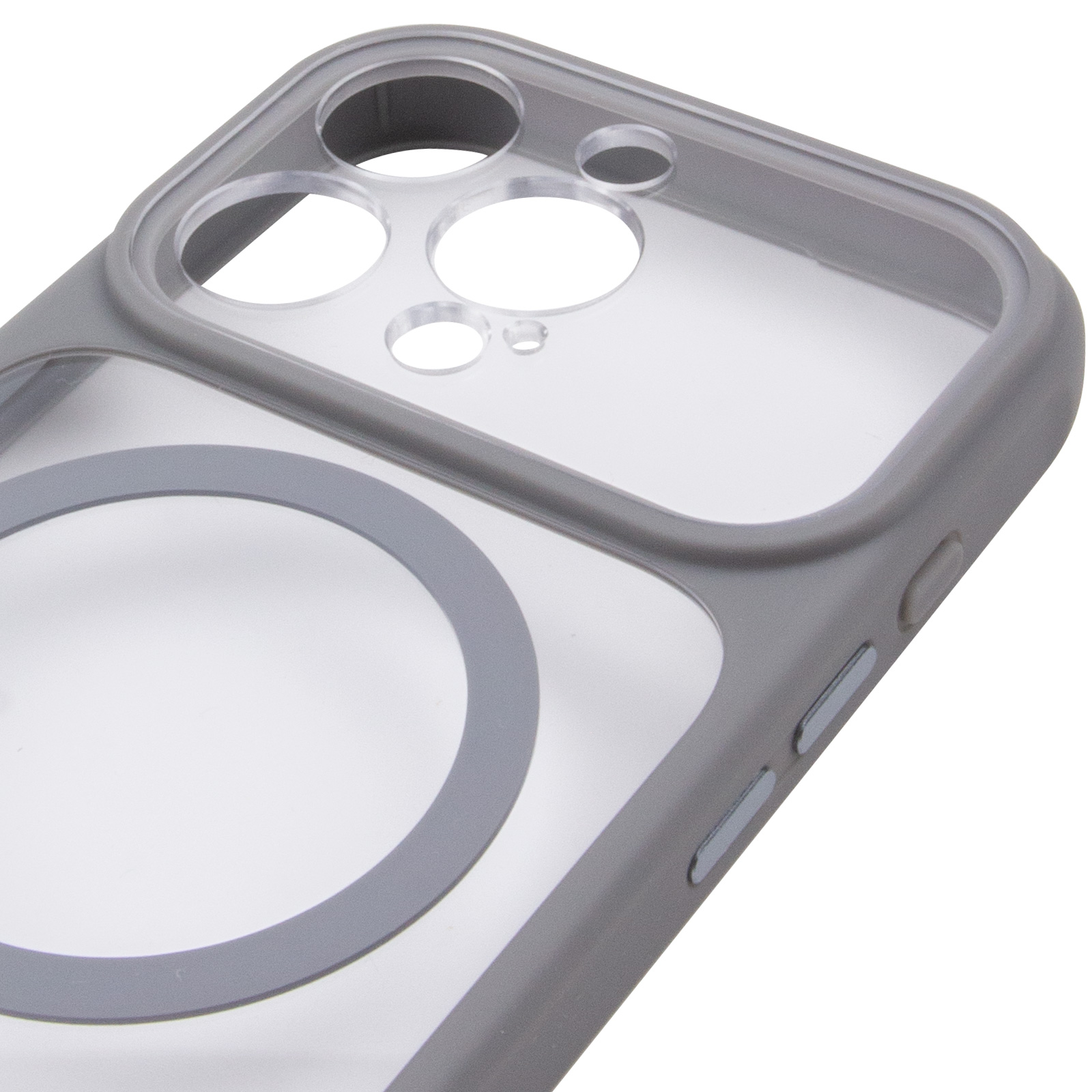 Чехол TPU+PC GETMAN Moon Clear with MagSafe для Apple iPhone 15 Pro Max (6.7"), Grey 3, TPU+PC, купить оптом с доставкой
