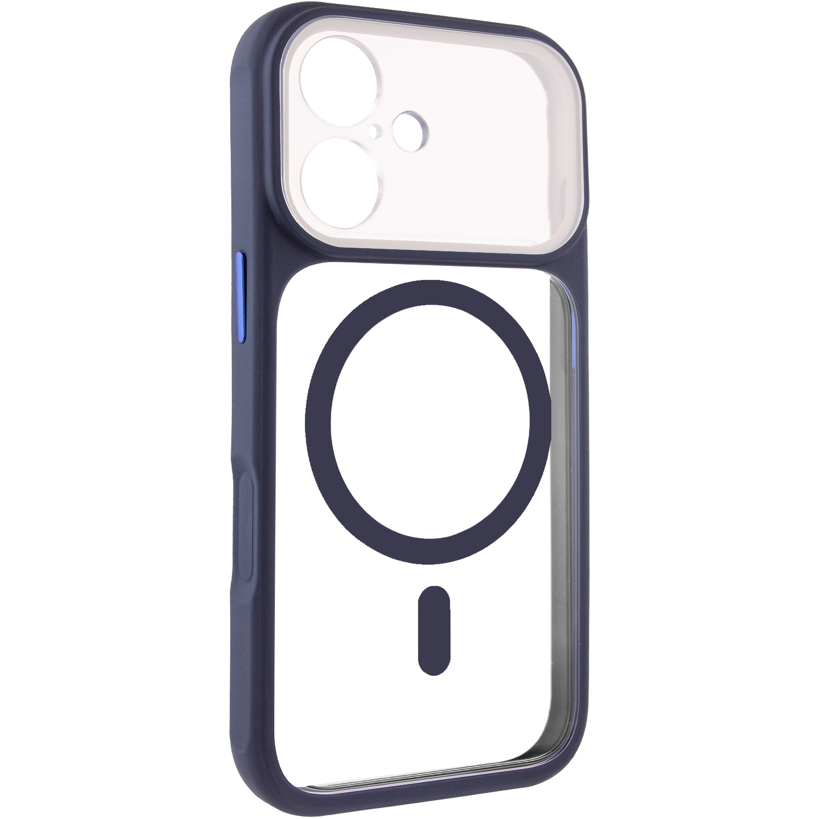 Чохол TPU+PC GETMAN Moon Clear with MagSafe для Apple iPhone 16 (6.1"), Blue, TPU+PC, купити оптом з доставкою