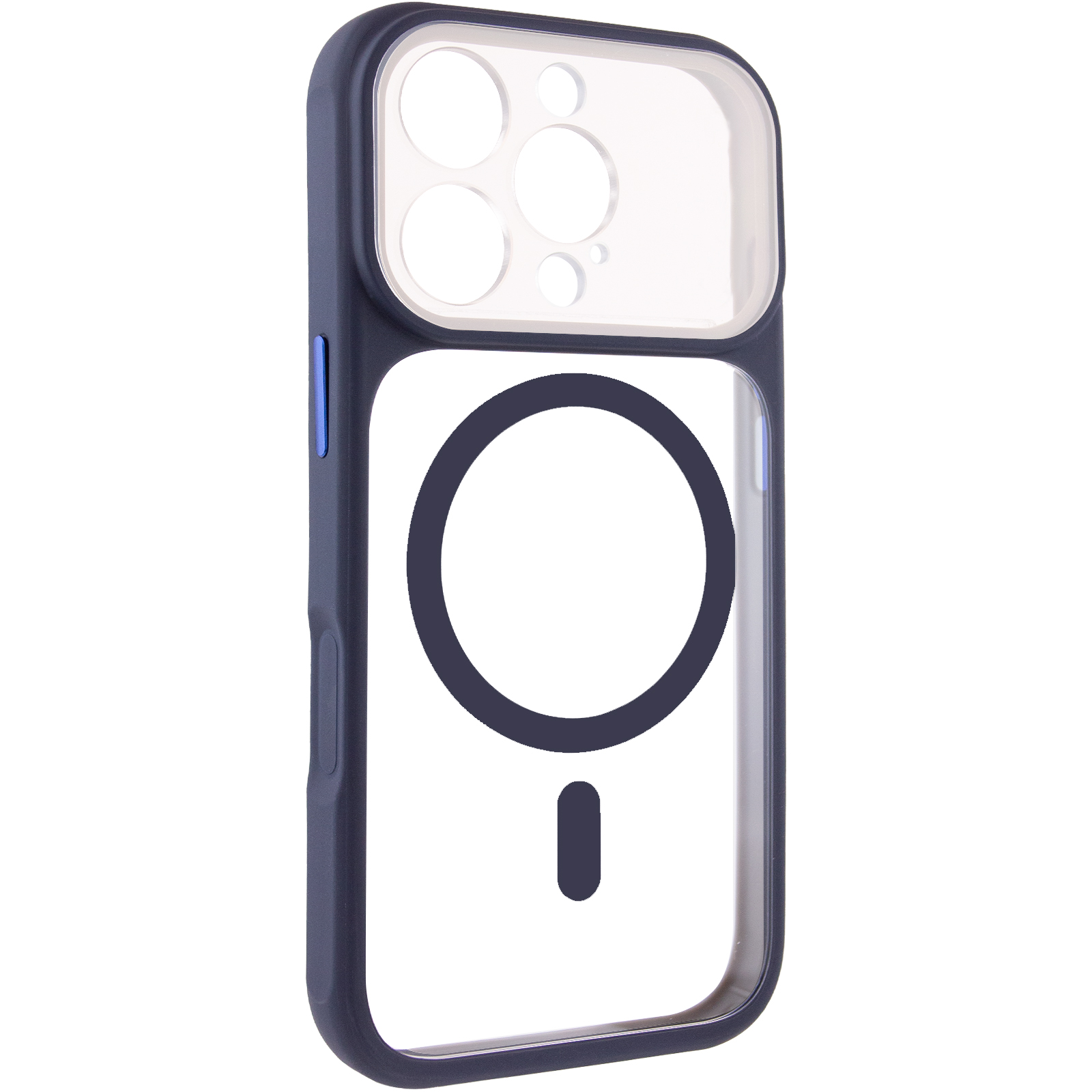 Чехол TPU+PC GETMAN Moon Clear with MagSafe для Apple iPhone 16 Pro Max (6.9"), Blue, TPU+PC, купить оптом с доставкой