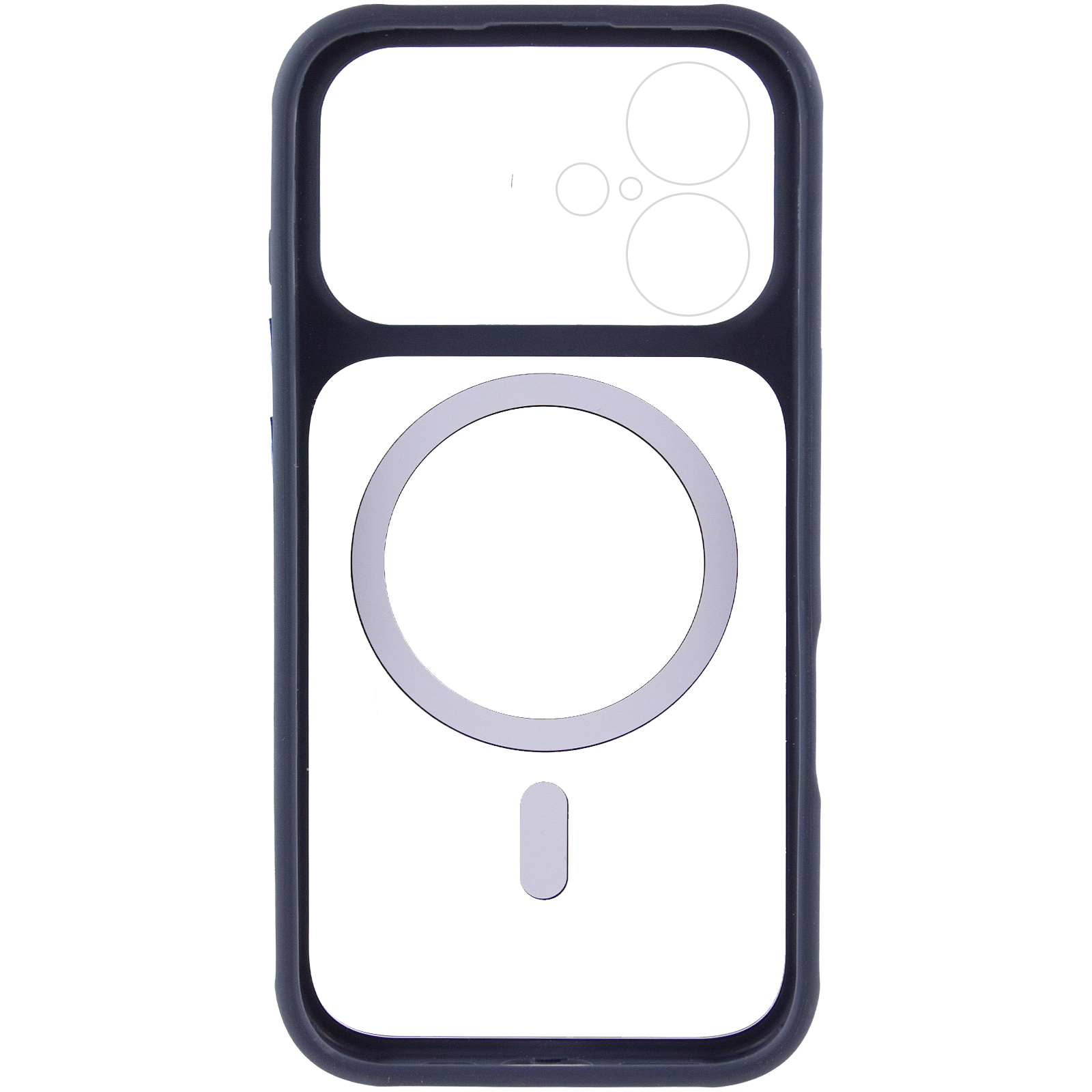 Чохол TPU+PC GETMAN Moon Clear with MagSafe для Apple iPhone 17 (6.3"), Blue 2, TPU+PC, купити оптом з доставкою