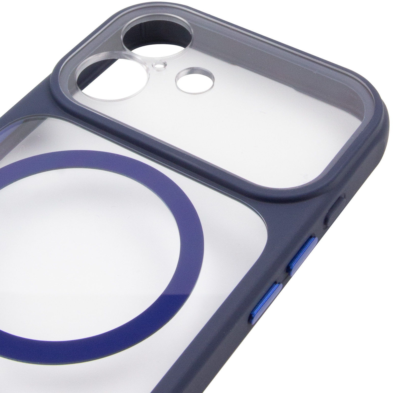 Чохол TPU+PC GETMAN Moon Clear with MagSafe для Apple iPhone 17 (6.3"), Blue 3, TPU+PC, купити оптом з доставкою