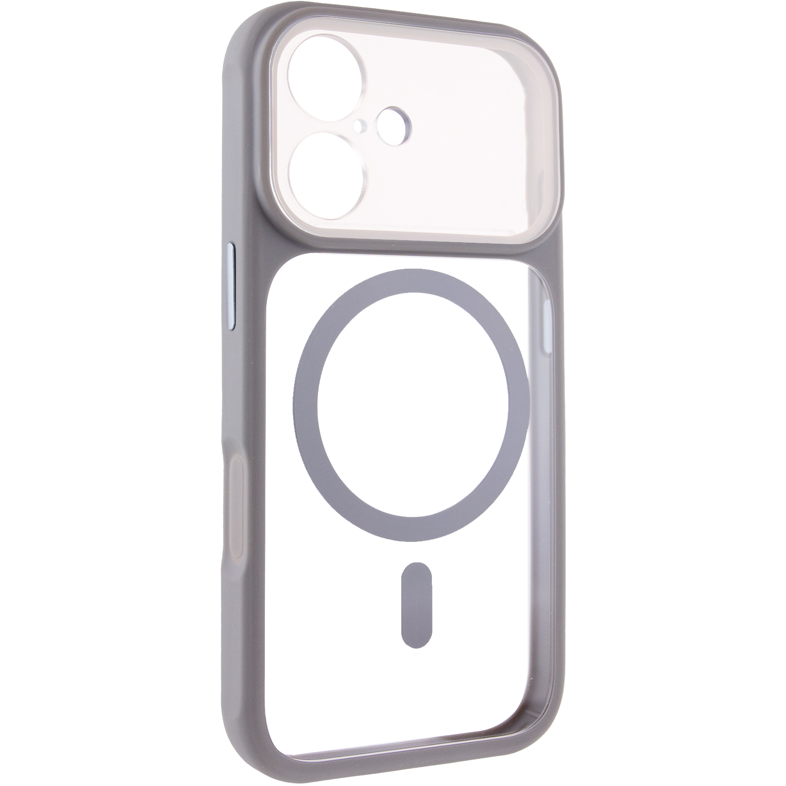 Чохол TPU+PC GETMAN Moon Clear with MagSafe для Apple iPhone 17 (6.3"), Grey, TPU+PC, купити оптом з доставкою
