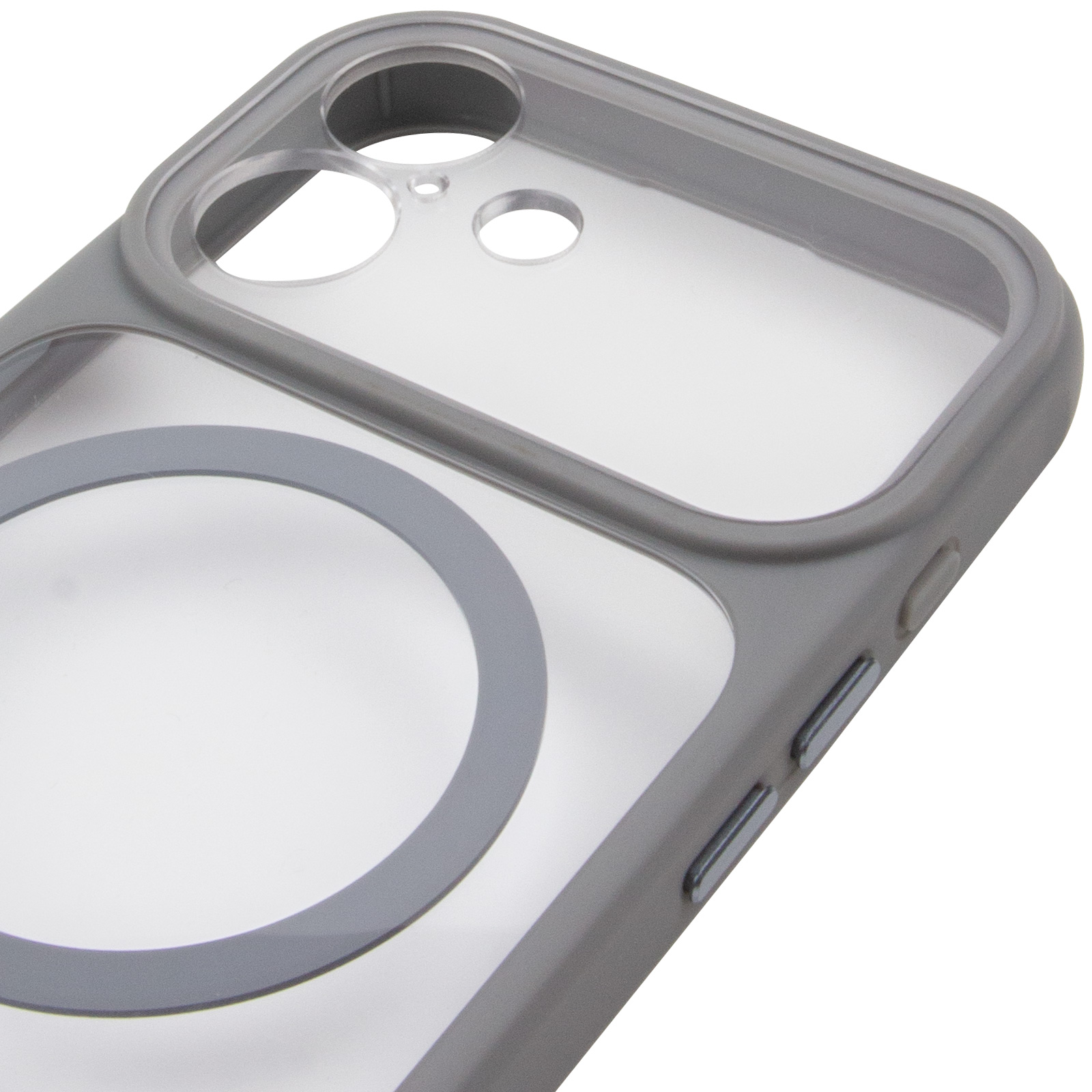Чохол TPU+PC GETMAN Moon Clear with MagSafe для Apple iPhone 17 (6.3"), Grey 3, TPU+PC, купити оптом з доставкою