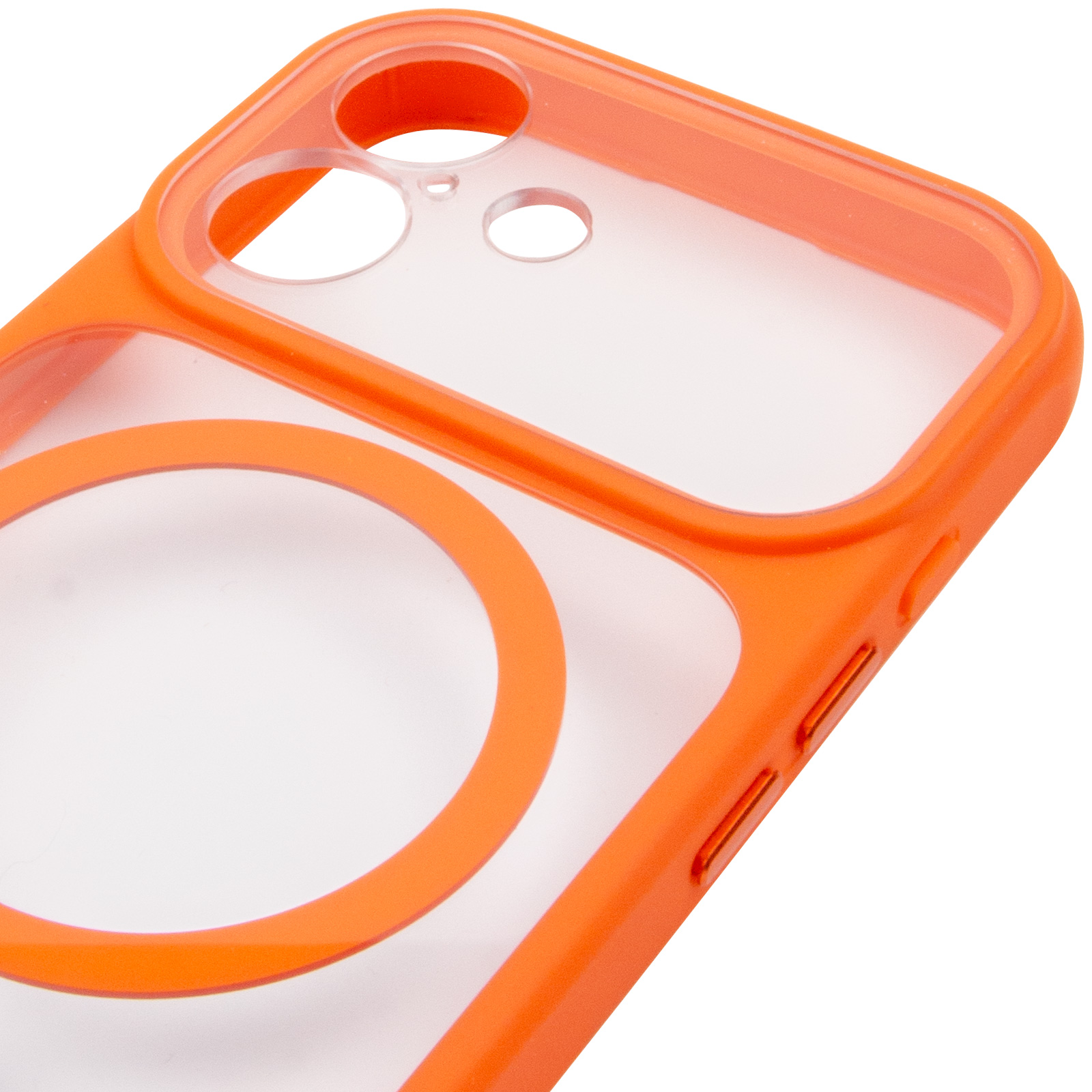 Чохол TPU+PC GETMAN Moon Clear with MagSafe для Apple iPhone 17 (6.3"), Orange 3, TPU+PC, купити оптом з доставкою