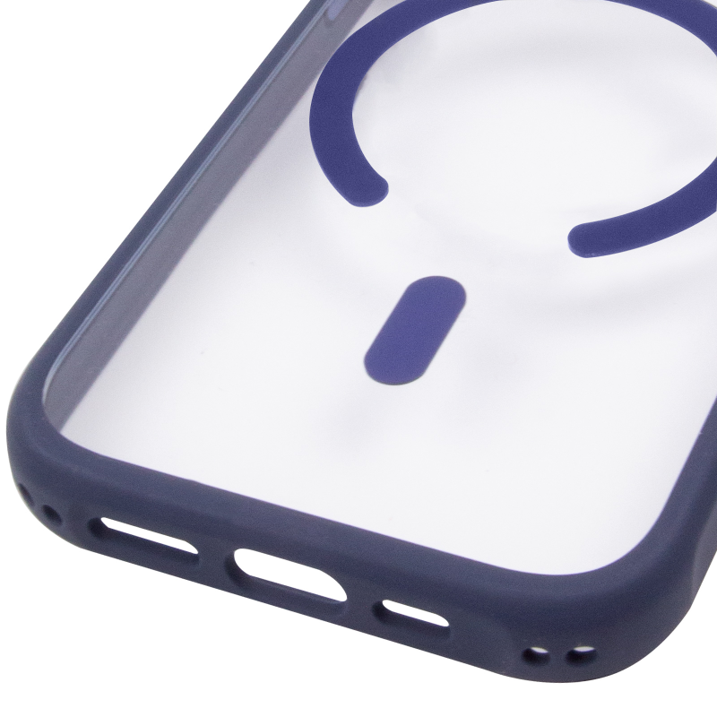 Чохол TPU+PC GETMAN Moon Clear with MagSafe для Apple iPhone 17 Pro (6.3"), Blue 4, TPU+PC, купити оптом з доставкою