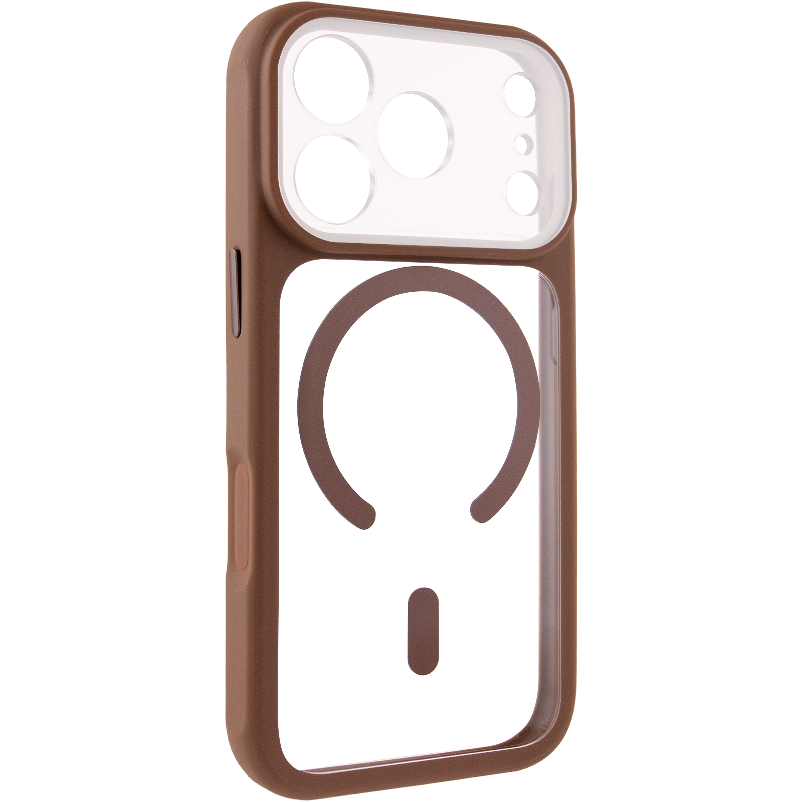Чохол TPU+PC GETMAN Moon Clear with MagSafe для Apple iPhone 17 Pro (6.3"), Brown, TPU+PC, купити оптом з доставкою