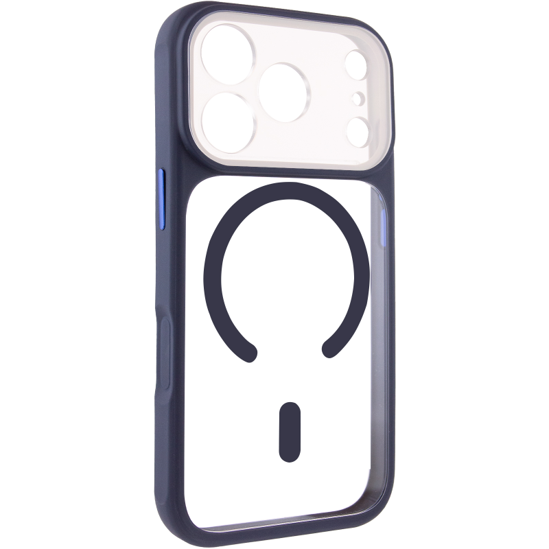 Чохол TPU+PC GETMAN Moon Clear with MagSafe для Apple iPhone 17 Pro Max (6.9"), Blue, TPU+PC, купити оптом з доставкою