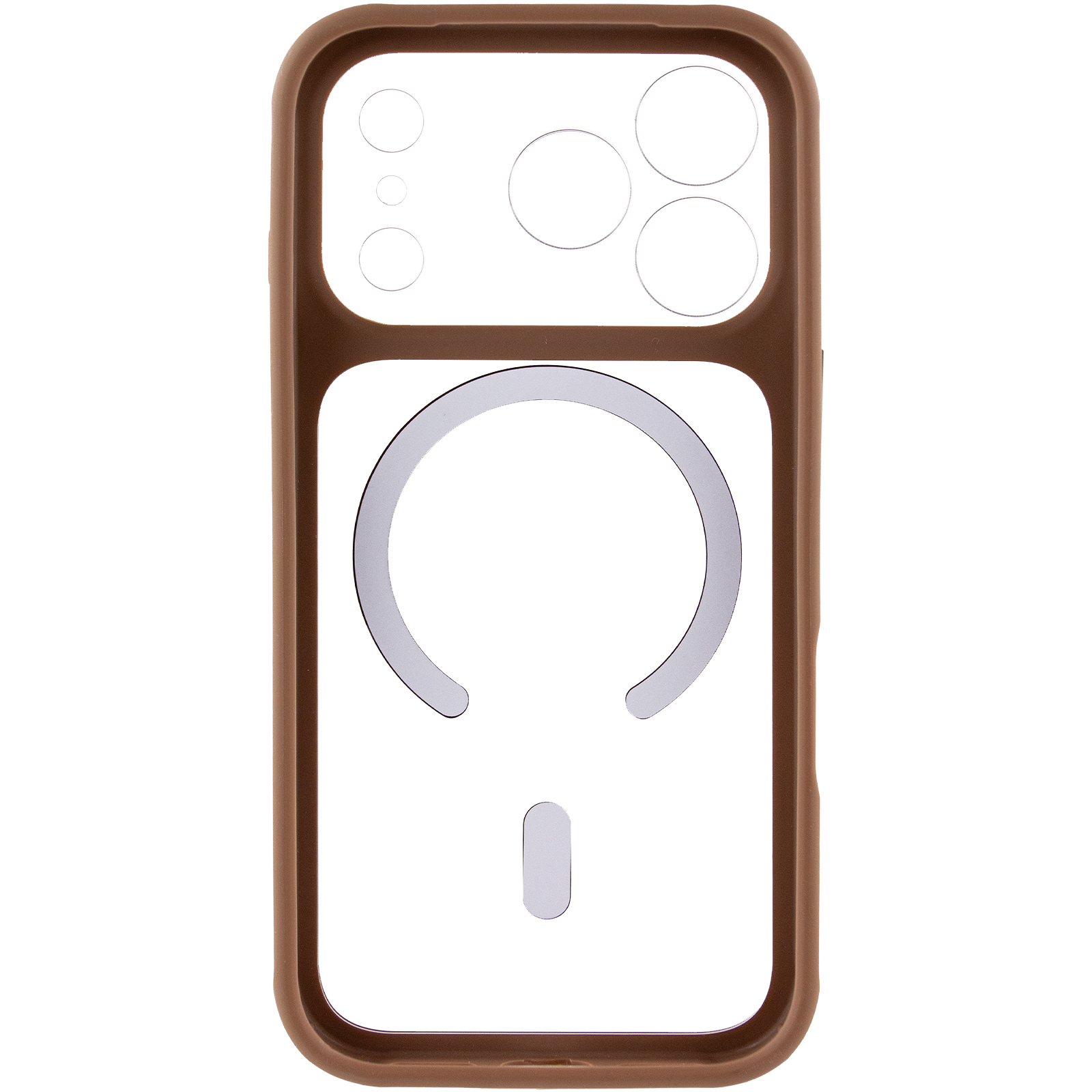 Чохол TPU+PC GETMAN Moon Clear with MagSafe для Apple iPhone 17 Pro Max (6.9"), Brown 2, TPU+PC, купити оптом з доставкою