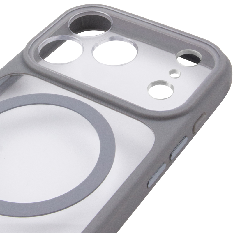 Чохол TPU+PC GETMAN Moon Clear with MagSafe для Apple iPhone 17 Pro Max (6.9"), Grey 3, TPU+PC, купити оптом з доставкою
