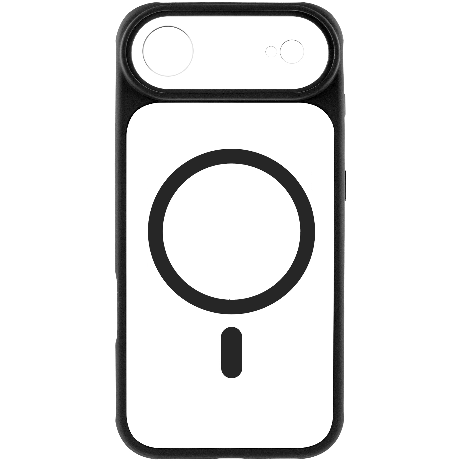 Чехол TPU+PC GETMAN Moon Clear with MagSafe для Apple iPhone 17 Air (6.5"), Black 2, TPU+PC, купить оптом с доставкой