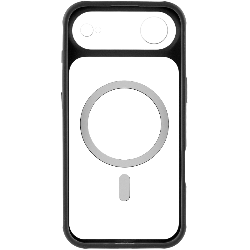 Чехол TPU+PC GETMAN Moon Clear with MagSafe для Apple iPhone 17 Air (6.5"), Black 3, TPU+PC, купить оптом с доставкой