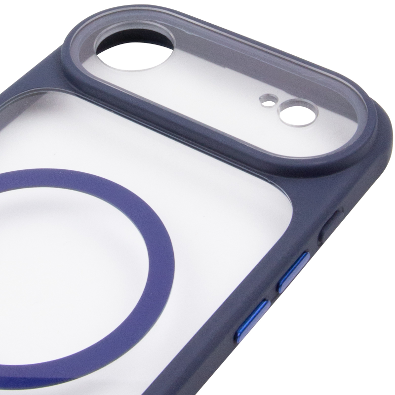 Чехол TPU+PC GETMAN Moon Clear with MagSafe для Apple iPhone 17 Air (6.5"), Blue 3, TPU+PC, купить оптом с доставкой