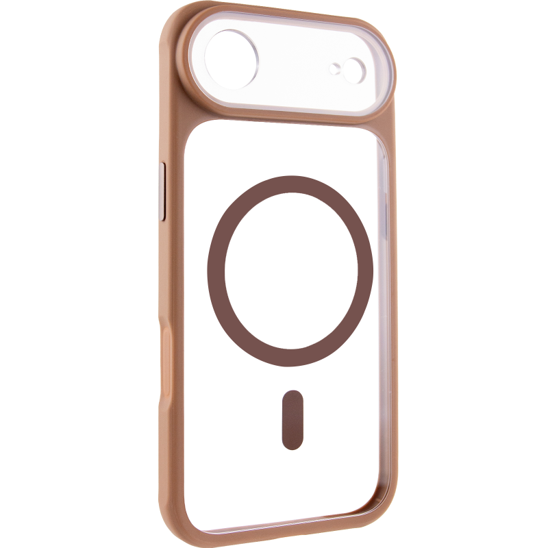Чехол TPU+PC GETMAN Moon Clear with MagSafe для Apple iPhone 17 Air (6.5"), Brown, TPU+PC, купить оптом с доставкой