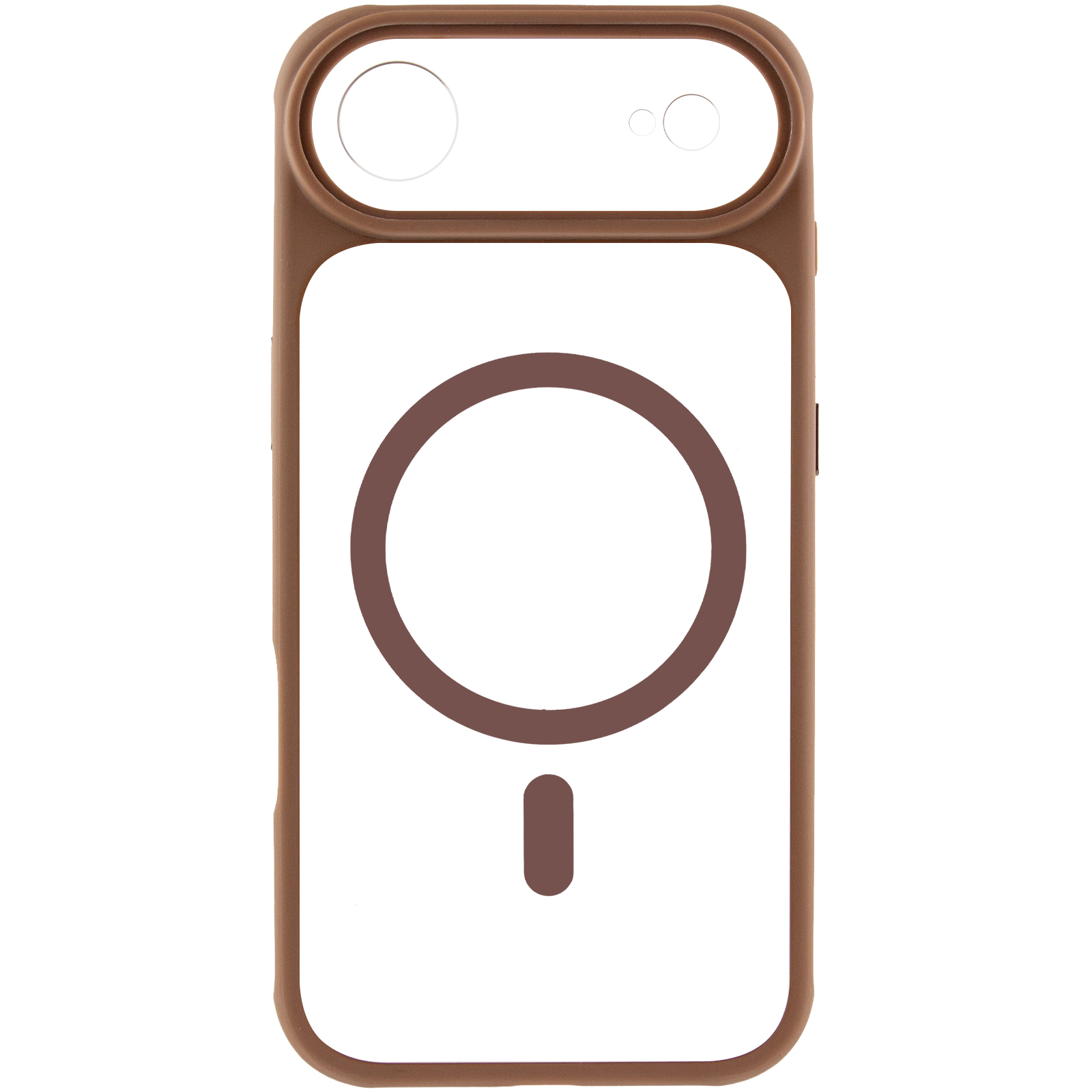 Чехол TPU+PC GETMAN Moon Clear with MagSafe для Apple iPhone 17 Air (6.5"), Brown 1, TPU+PC, купить оптом с доставкой