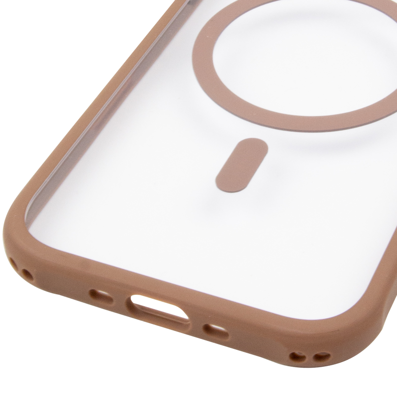 Чехол TPU+PC GETMAN Moon Clear with MagSafe для Apple iPhone 17 Air (6.5"), Brown 4, TPU+PC, купить оптом с доставкой
