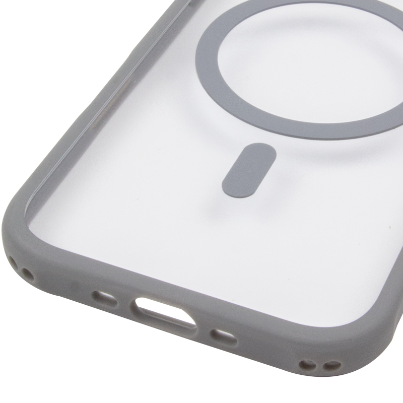Чехол TPU+PC GETMAN Moon Clear with MagSafe для Apple iPhone 17 Air (6.5"), Grey 4, TPU+PC, купить оптом с доставкой