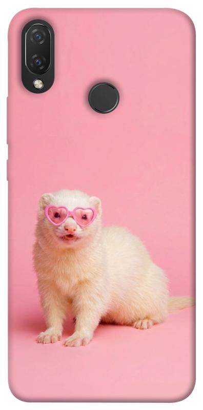 Чехол itsPrint Белый хорёк для Huawei P Smart+ (nova 3i), животные, купить оптом с доставкой