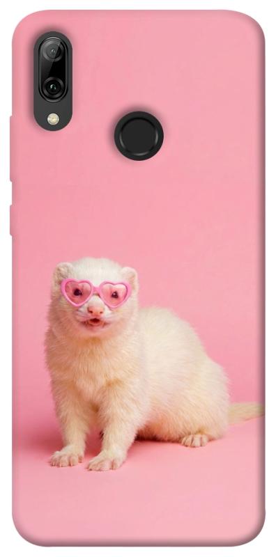 Чехол itsPrint Белый хорёк для Huawei P Smart (2019), животные, купить оптом с доставкой