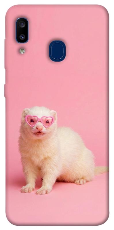 Чехол itsPrint Белый хорёк для Samsung Galaxy A20 / A30, животные, купить оптом с доставкой