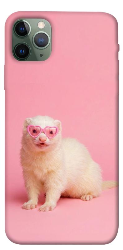 Чехол itsPrint Белый хорёк для Apple iPhone 11 Pro Max (6.5"), животные, купить оптом с доставкой