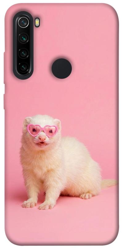 Чехол itsPrint Белый хорёк для Xiaomi Redmi Note 8, животные, купить оптом с доставкой
