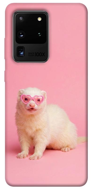 Чохол itsPrint Білий тхір для Samsung Galaxy S20 Ultra, тварини, купити оптом з доставкою