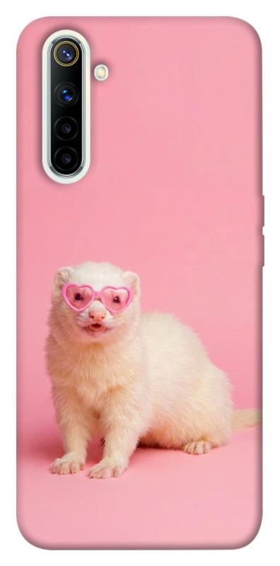 Чехол itsPrint Белый хорёк для Realme 6, животные, купить оптом с доставкой
