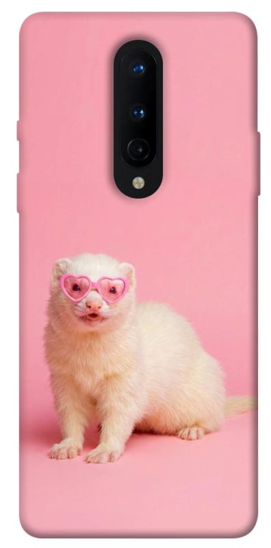 Чохол itsPrint Білий тхір для OnePlus 8, тварини, купити оптом з доставкою