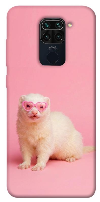 Чехол itsPrint Белый хорёк для Xiaomi Redmi Note 9 / Redmi 10X, животные, купить оптом с доставкой