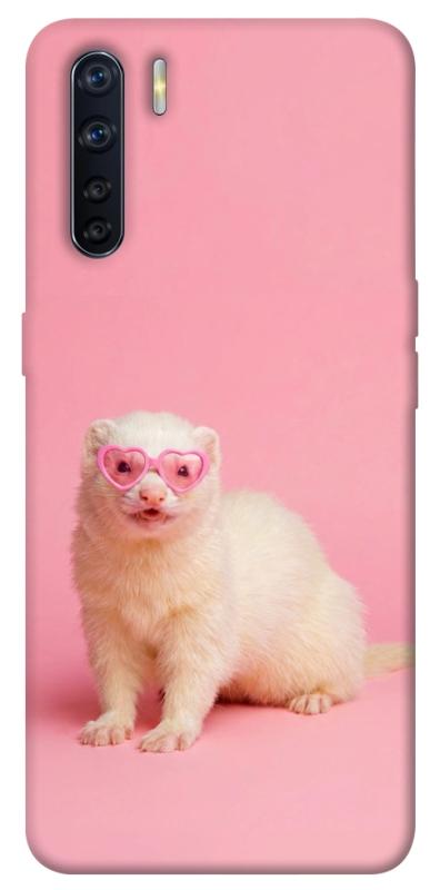 Чехол itsPrint Белый хорёк для Oppo A91, животные, купить оптом с доставкой