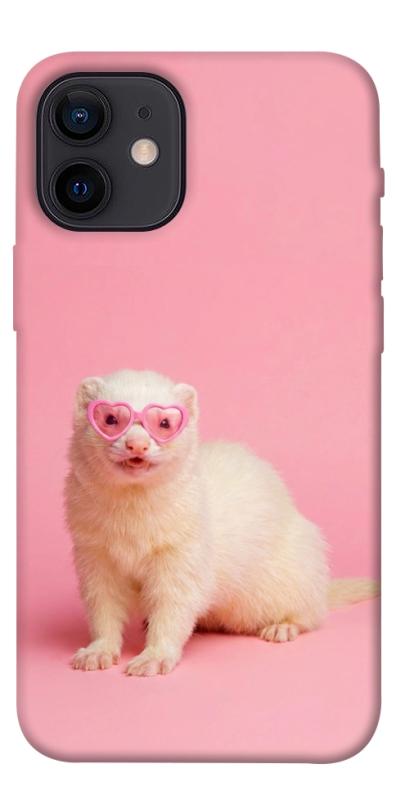 Чехол itsPrint Белый хорёк для Apple iPhone 12 mini (5.4"), животные, купить оптом с доставкой