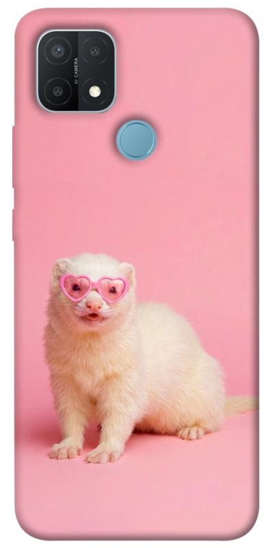 Чехол itsPrint Белый хорёк для Oppo A15s / A15, животные, купить оптом с доставкой