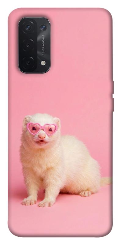 Чехол itsPrint Белый хорёк для Oppo A54 4G, животные, купить оптом с доставкой