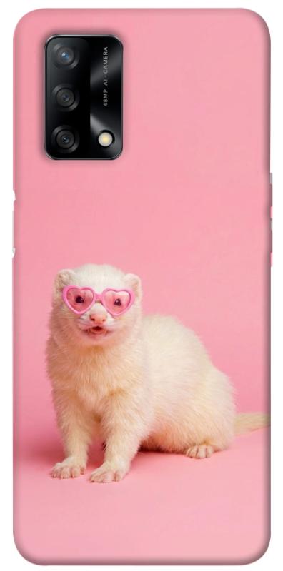 Чохол itsPrint Білий тхір для Oppo A74 4G, тварини, купити оптом з доставкою