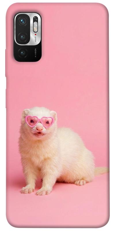 Чехол itsPrint Белый хорёк для Xiaomi Redmi Note 10 5G, животные, купить оптом с доставкой