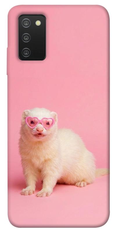Чехол itsPrint Белый хорёк для Samsung Galaxy A03s, животные, купить оптом с доставкой