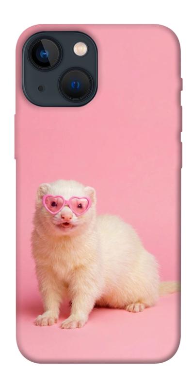 Чохол itsPrint Білий тхір для Apple iPhone 13 mini (5.4"), тварини, купити оптом з доставкою