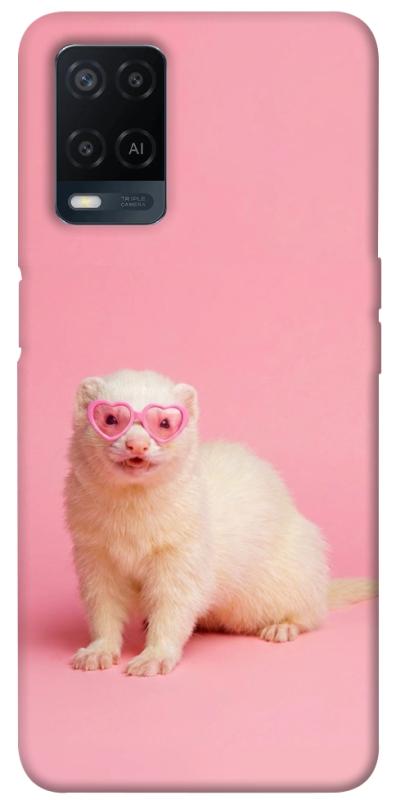 Чехол itsPrint Белый хорёк для Oppo A16s / A16, животные, купить оптом с доставкой