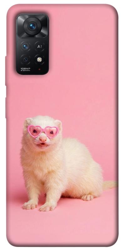 Чехол itsPrint Белый хорёк для Xiaomi Redmi Note 11 Pro 4G/5G, животные, купить оптом с доставкой